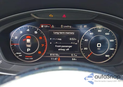 2018 Audi A4 2.0T Tech Ultra Premium/2.0T Ultra Premium z USA, uszkodzony, nr VIN WAUKMAF43JA210310